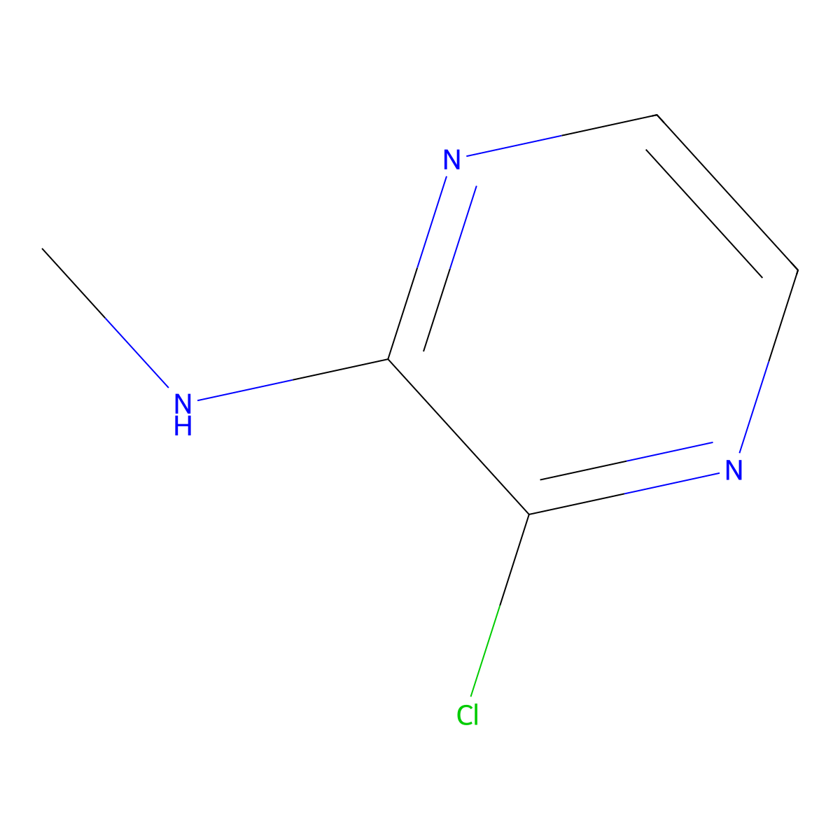 3-chloro-N-methylpyrazin-2-amine molecular structure, CAS 53265-29-5