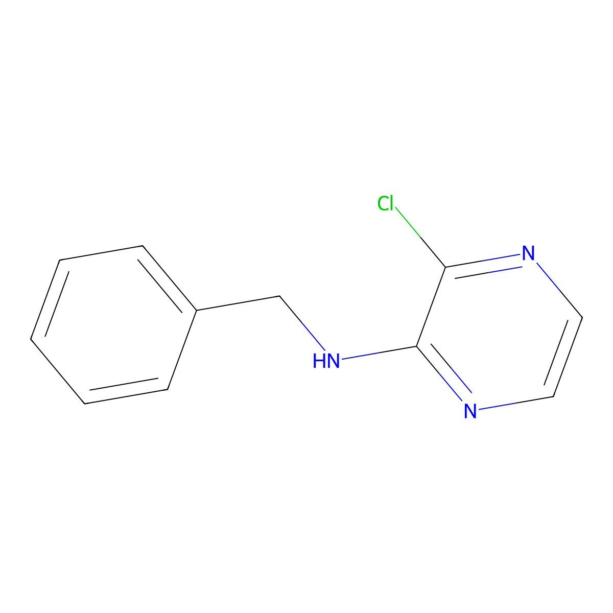 N-Benzyl-3-chloropyrazin-2-amine molecular structure, CAS 53265-33-1
