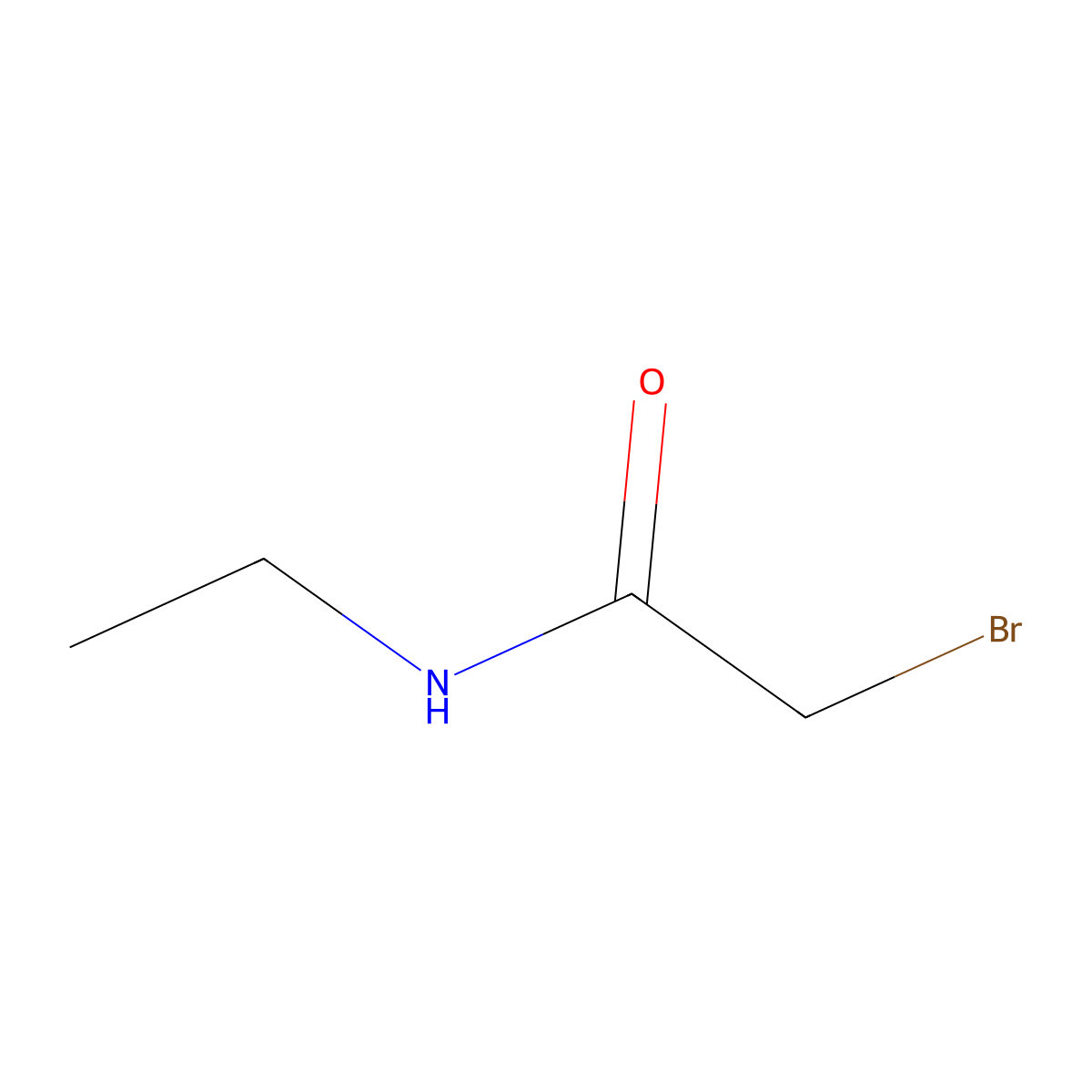 2-bromo-N-ethylacetamide molecular structure, CAS 5327-00-4