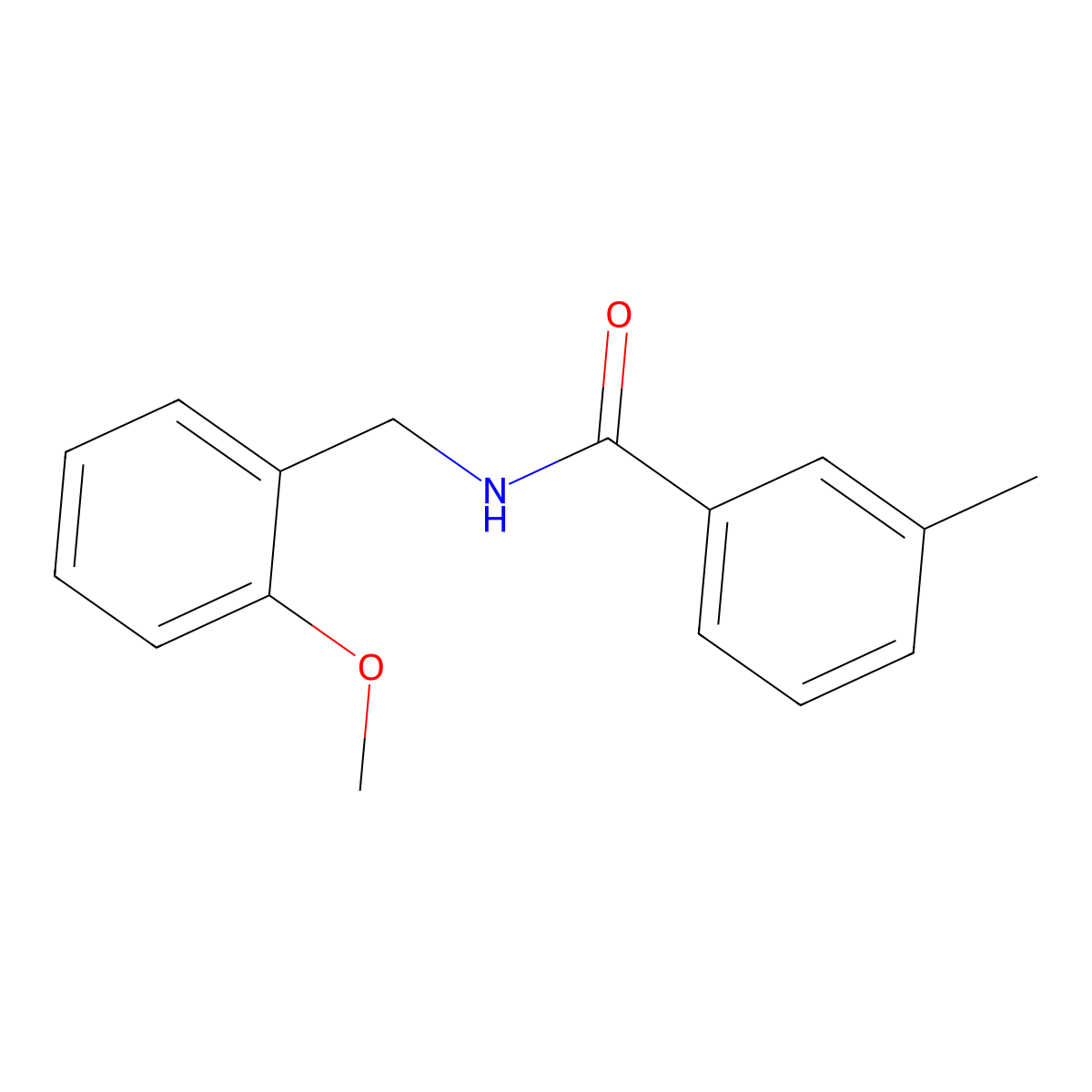 N-[(2-methoxyphenyl)methyl]-3-methylbenzamide molecular structure, CAS 5327-12-8