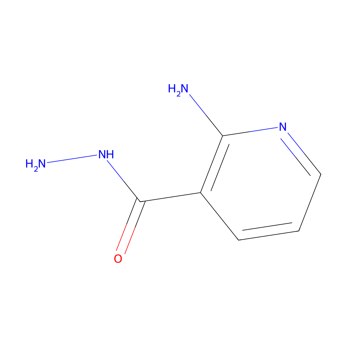 2-Aminonicotinohydrazide molecular structure, CAS 5327-31-1