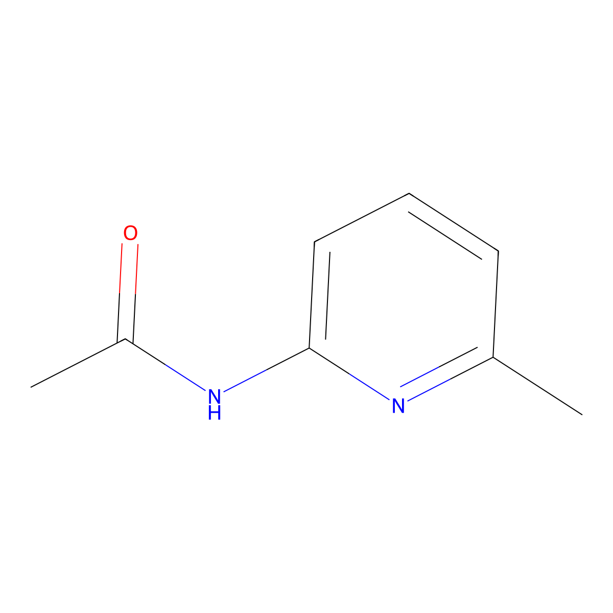 2-Acetamido-6-methylpyridine molecular structure, CAS 5327-33-3