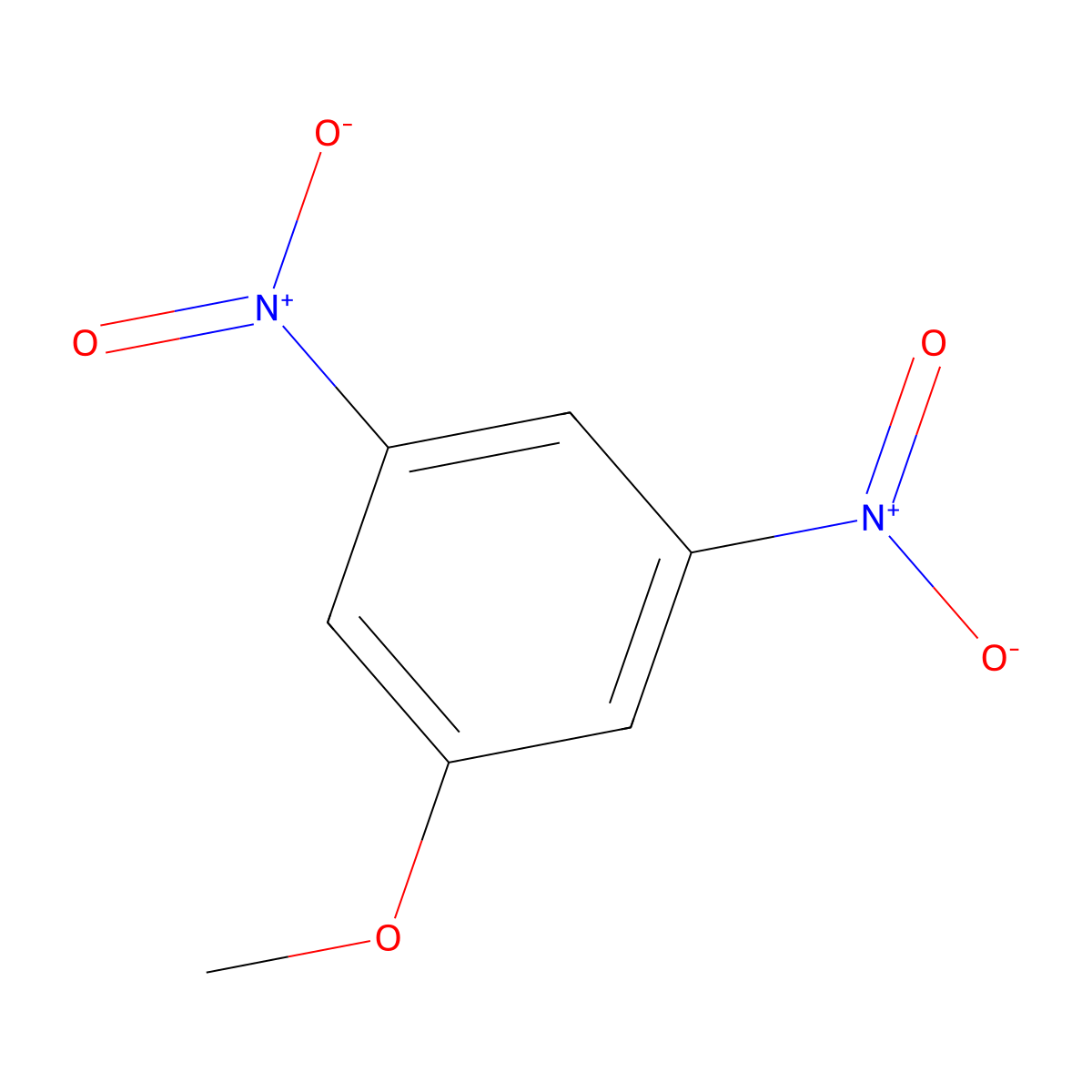 Benzene, 1-methoxy-3,5-dinitro- molecular structure, CAS 5327-44-6