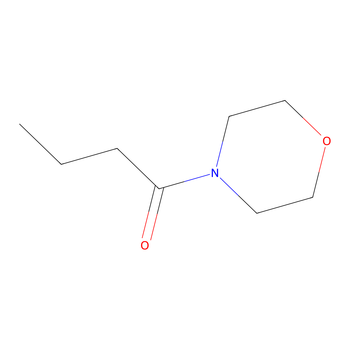 4-Butyrylmorpholine molecular structure, CAS 5327-51-5