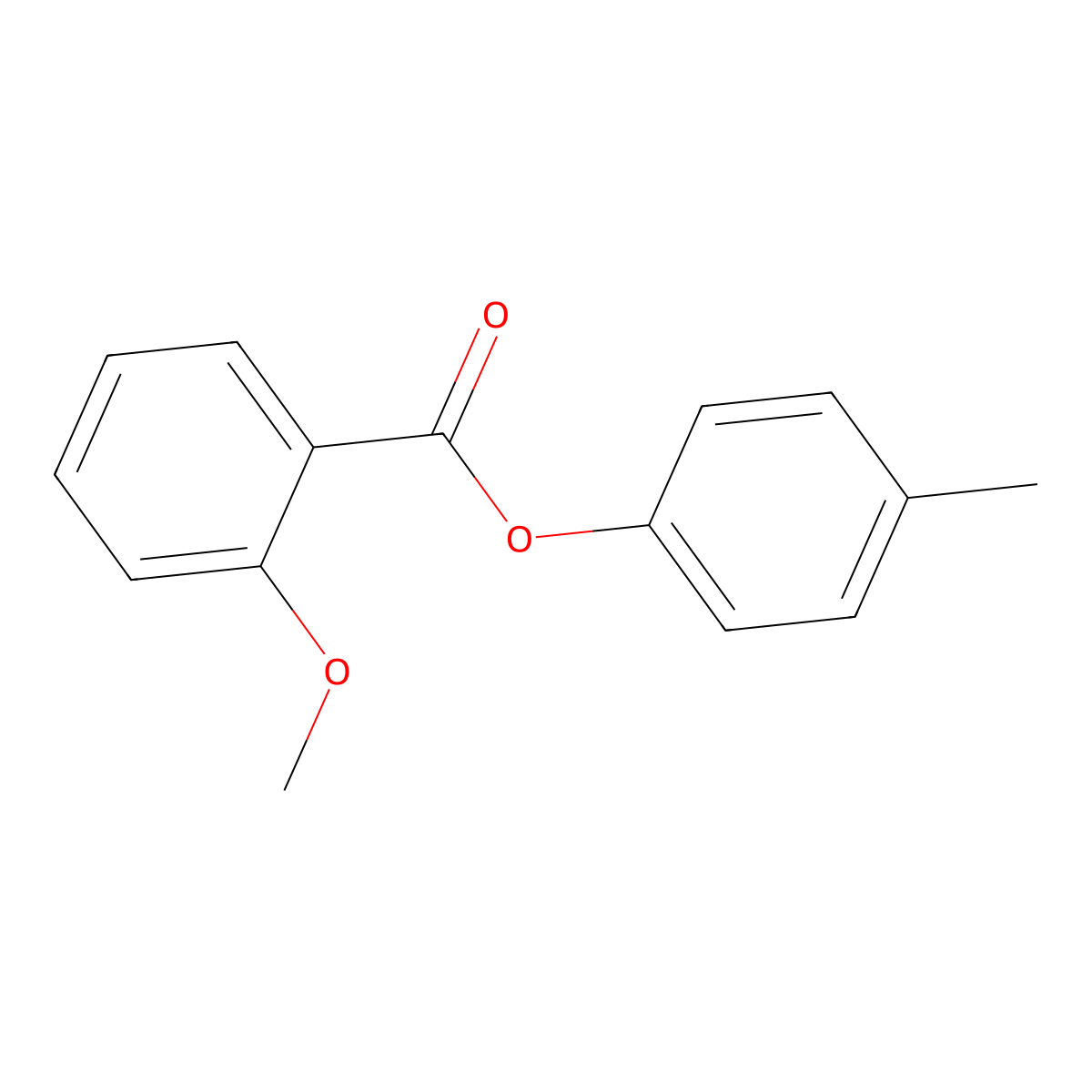 4-Methylphenyl 2-methoxybenzoate molecular structure, CAS 53271-50-4