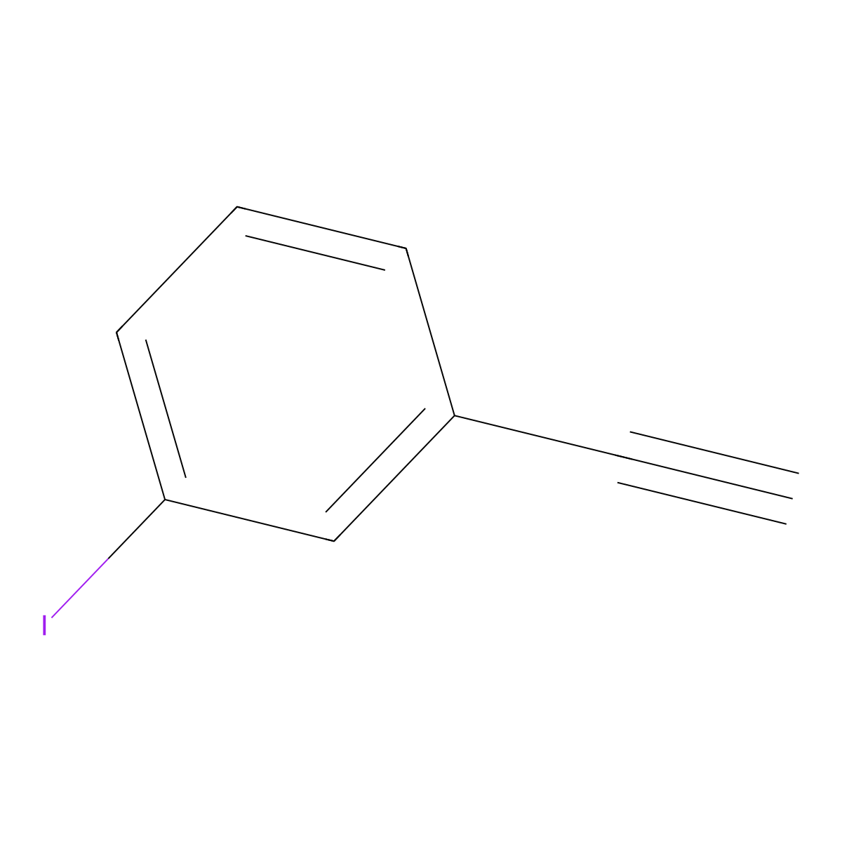 1-Ethynyl-3-iodobenzene molecular structure, CAS 53273-18-0