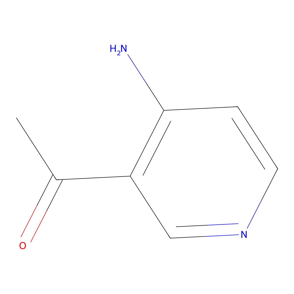1-(4-Amino-3-pyridinyl)ethanone molecular structure, CAS 53277-43-3
