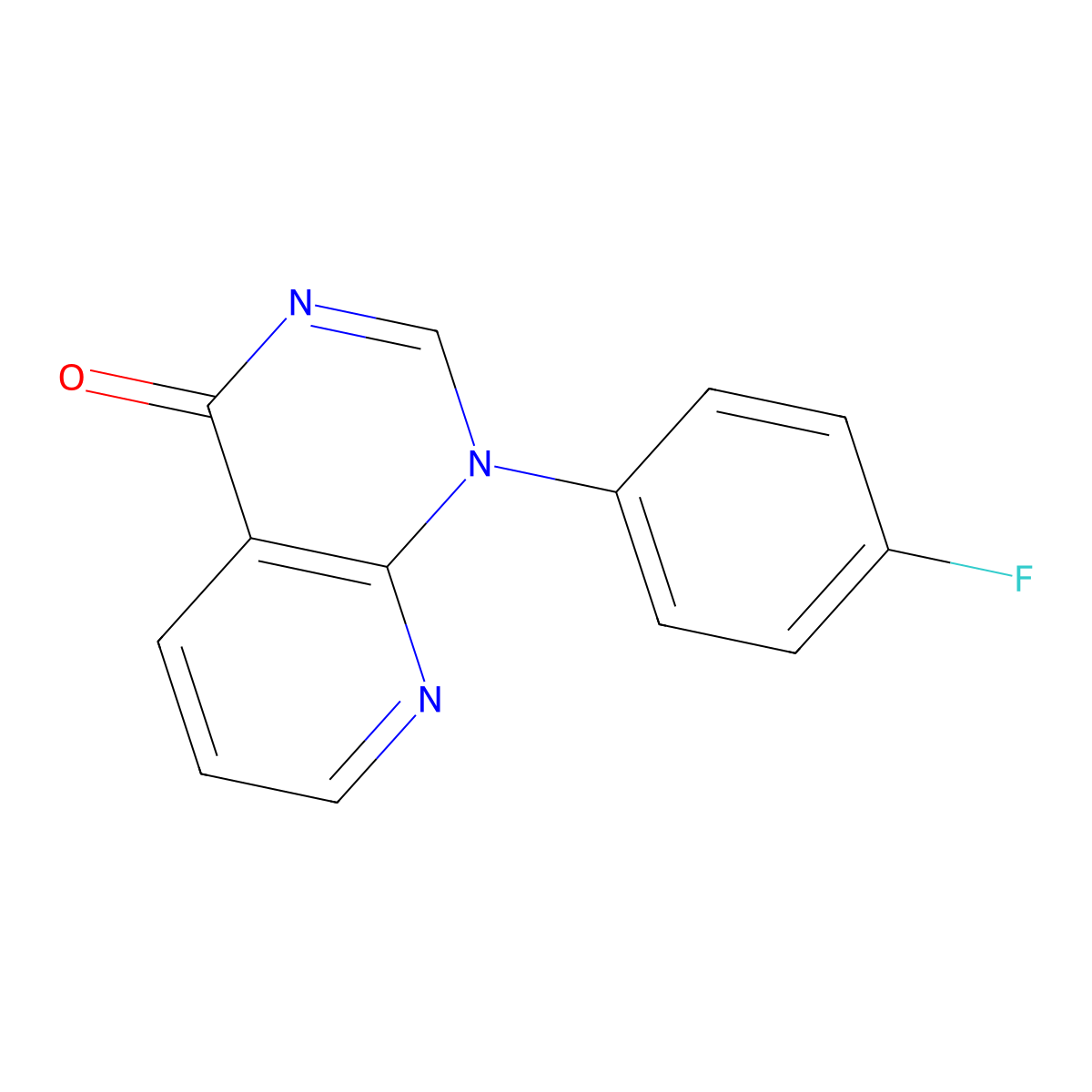 1-(4-fluorophenyl)pyrido[2,3-d]pyrimidin-4(1H)-one molecular structure, CAS 53277-67-1