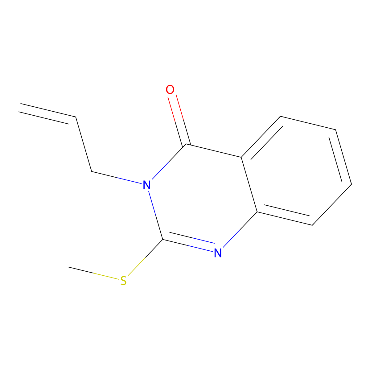 2-(methylsulfanyl)-3-(prop-2-en-1-yl)quinazolin-4(3H)-one molecular structure, CAS 53278-70-9