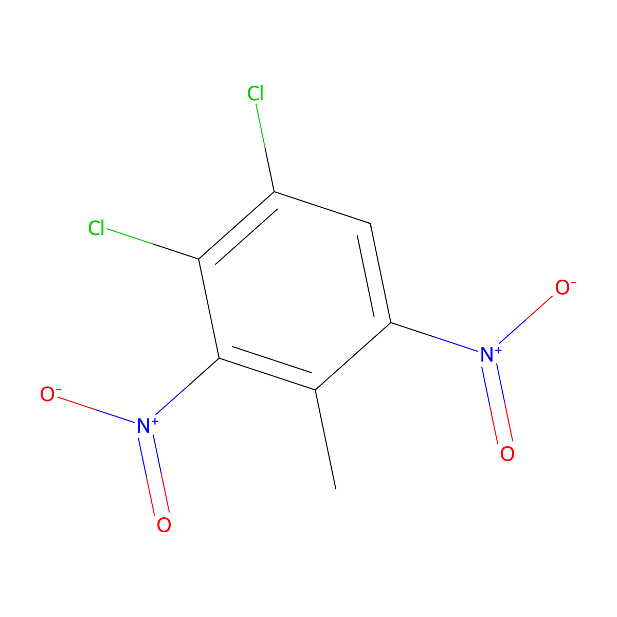 1,2-Dichloro-4-methyl-3,5-dinitrobenzene molecular structure, CAS 53278-85-6