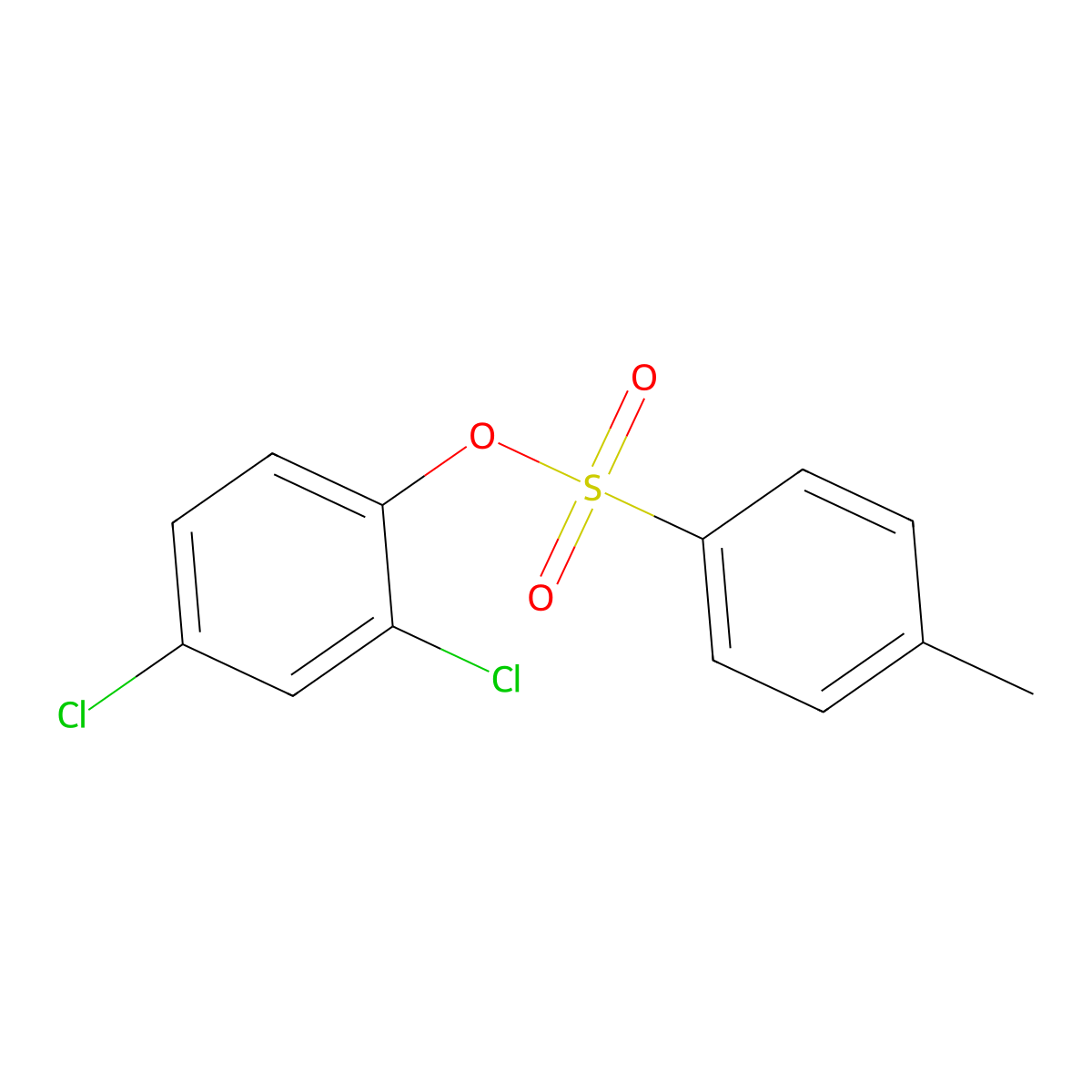 2,4-Dichlorophenyl para-toluenesulfonate molecular structure, CAS 5328-03-0