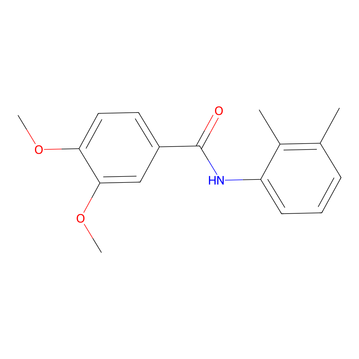 N-(2,3-dimethylphenyl)-3,4-dimethoxybenzamide molecular structure, CAS 5328-13-2