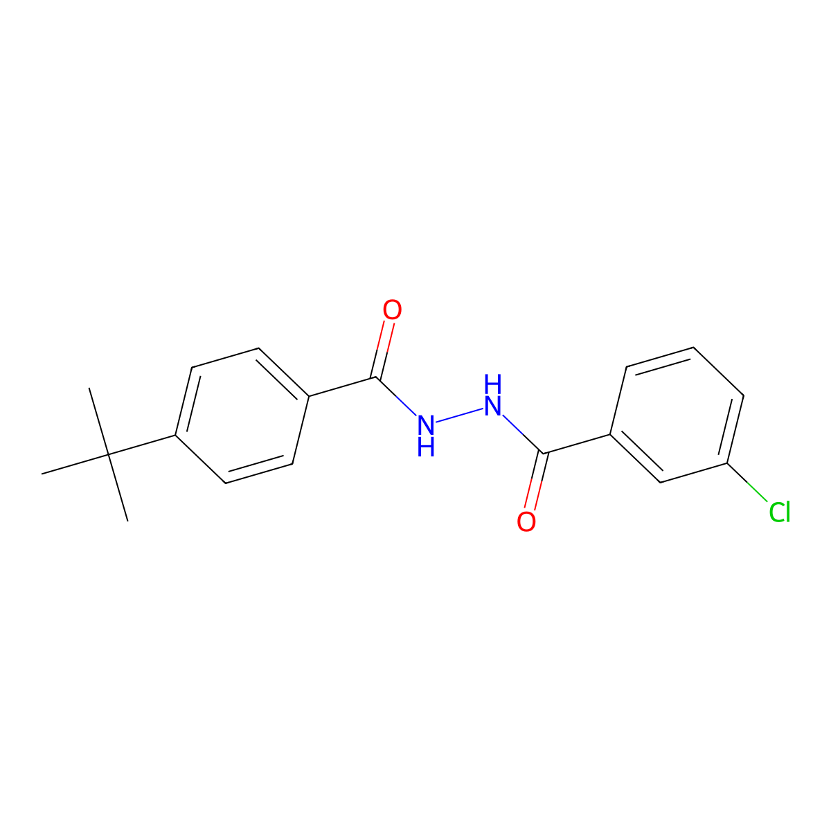 n'-(4-Tert-butylbenzoyl)-3-chlorobenzohydrazide molecular structure, CAS 5328-31-4
