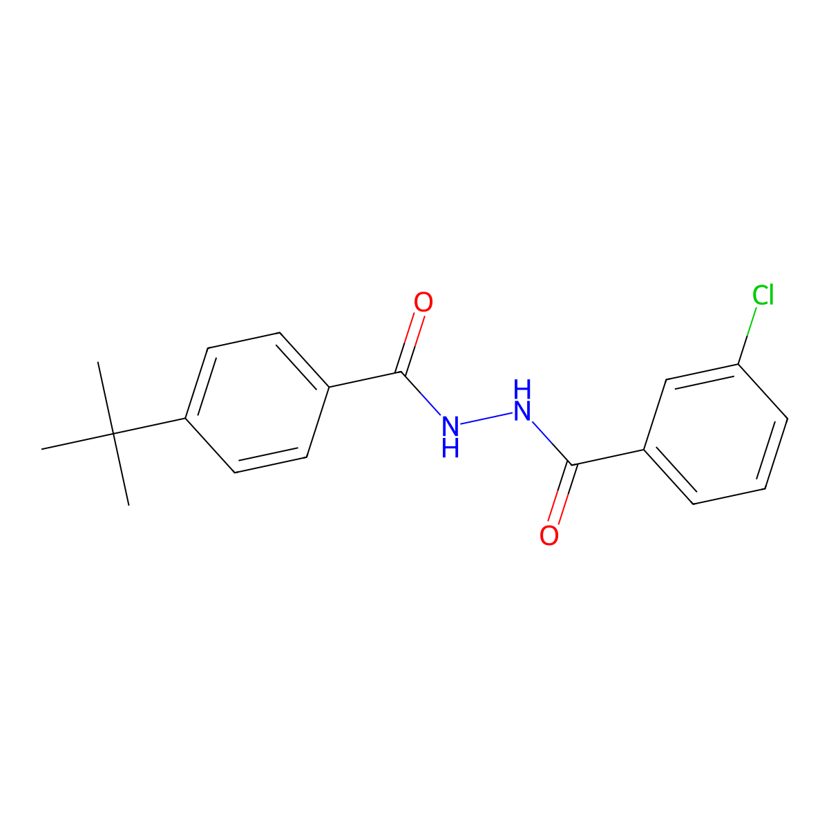 n'-(4-Tert-butylbenzoyl)-3-chlorobenzohydrazide molecular structure, CAS 5328-31-4