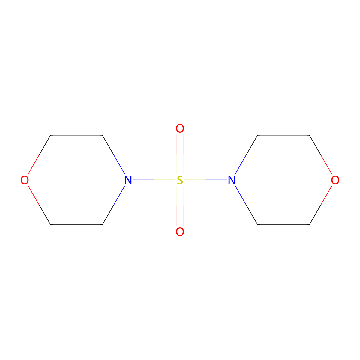 4,4'-Sulfonyldimorpholine molecular structure, CAS 5328-68-7