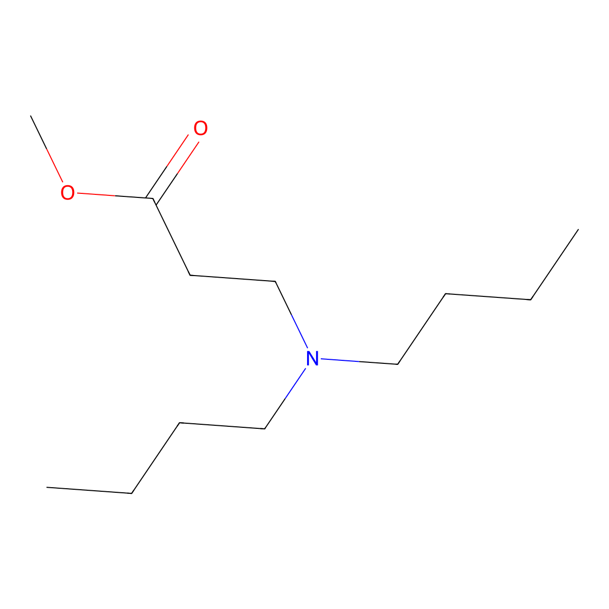 Methyl N,N-dibutyl-beta-alaninate molecular structure, CAS 53280-20-9