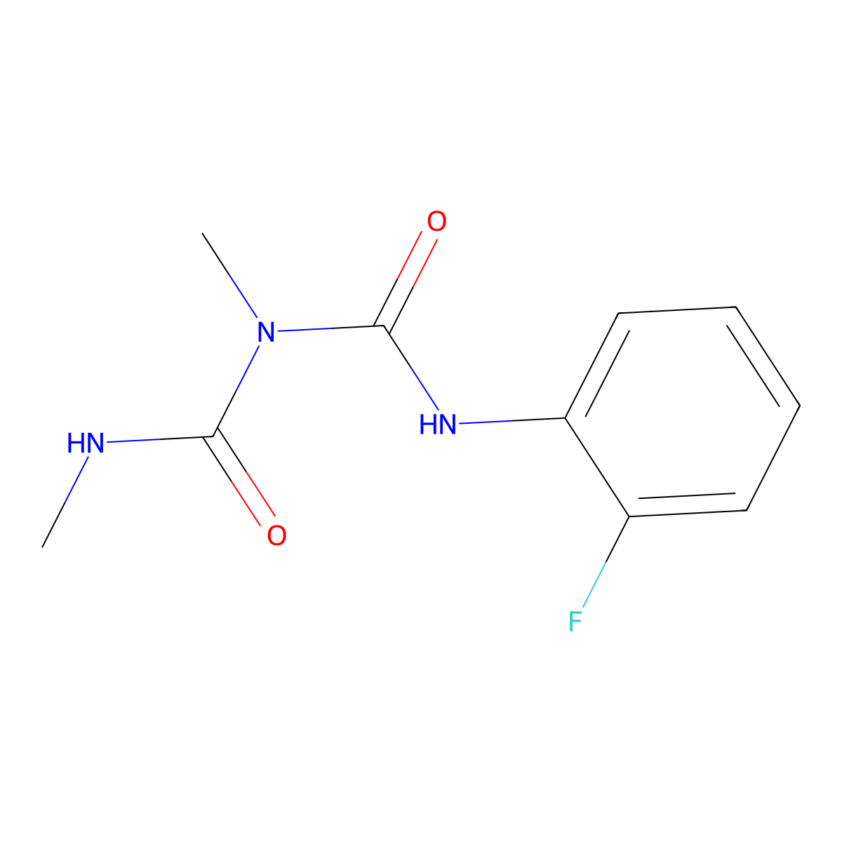 Imidodicarbonic diamide, N-(2-fluorophenyl)-N',2 molecular structure, CAS 53285-95-3