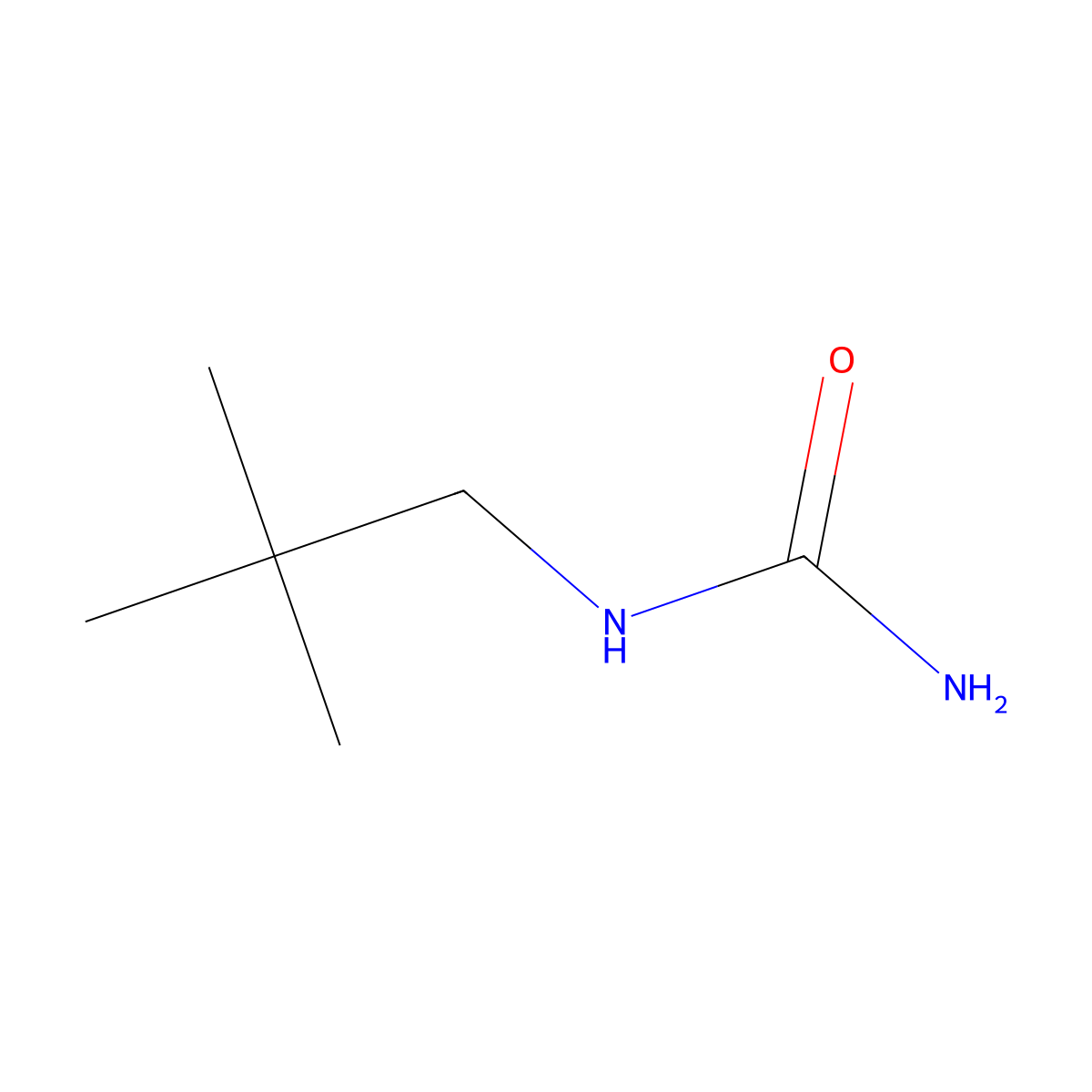 (2,2-Dimethylpropyl)urea molecular structure, CAS 53286-11-6