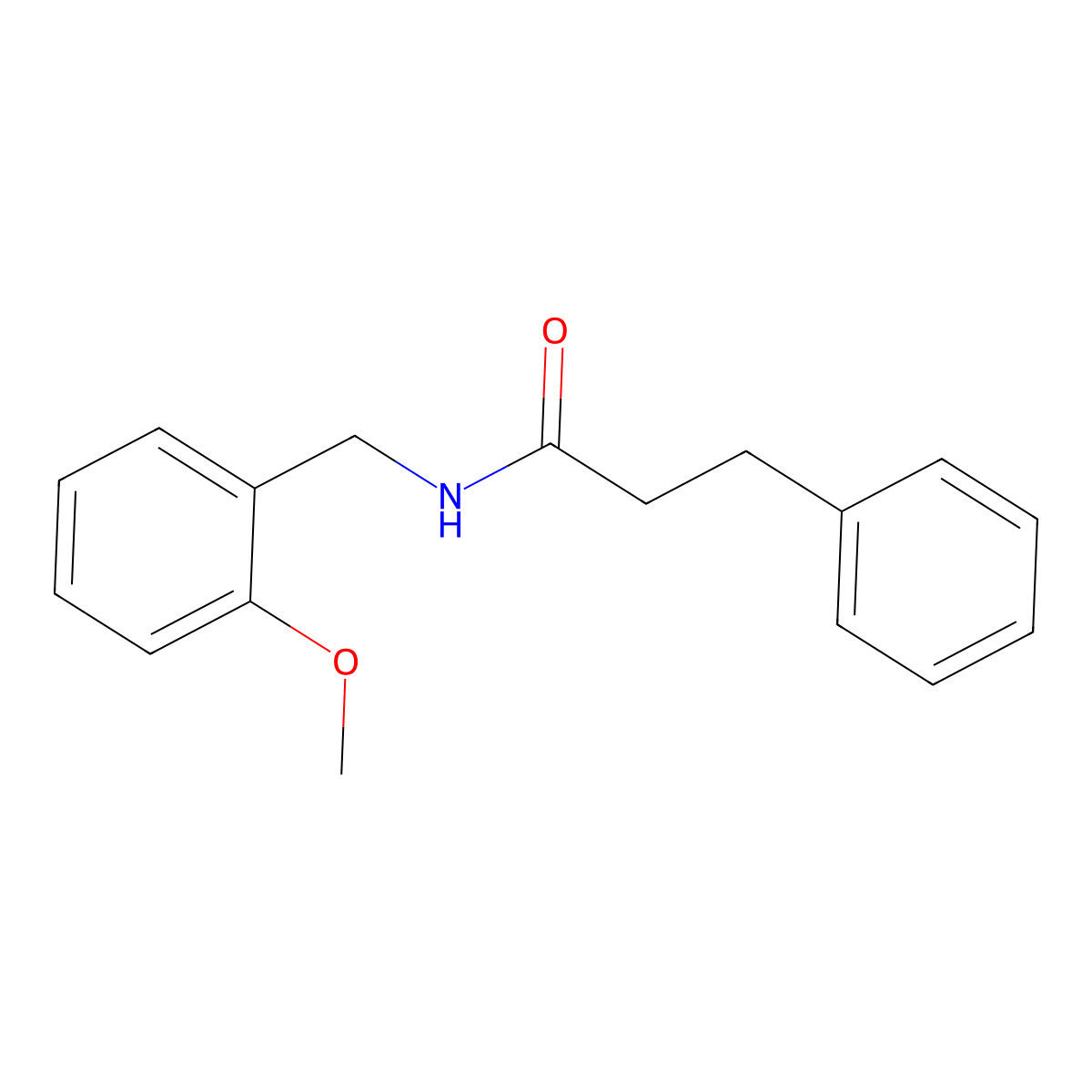 N-(2-methoxybenzyl)-3-phenylpropanamide molecular structure, CAS 5329-47-5