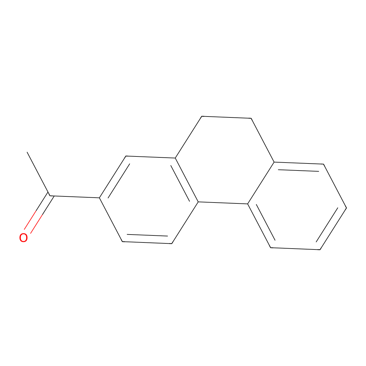 1-(9,10-Dihydrophenanthren-2-yl)ethanone molecular structure, CAS 5329-89-5