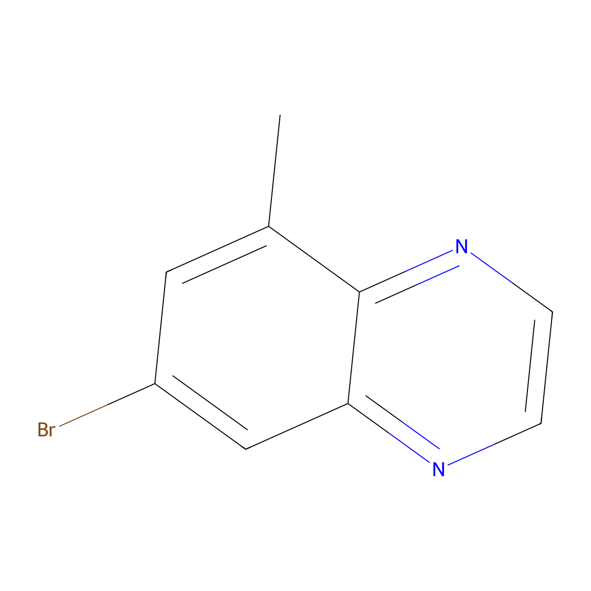 7-Bromo-5-methylquinoxaline molecular structure, CAS 532934-95-5