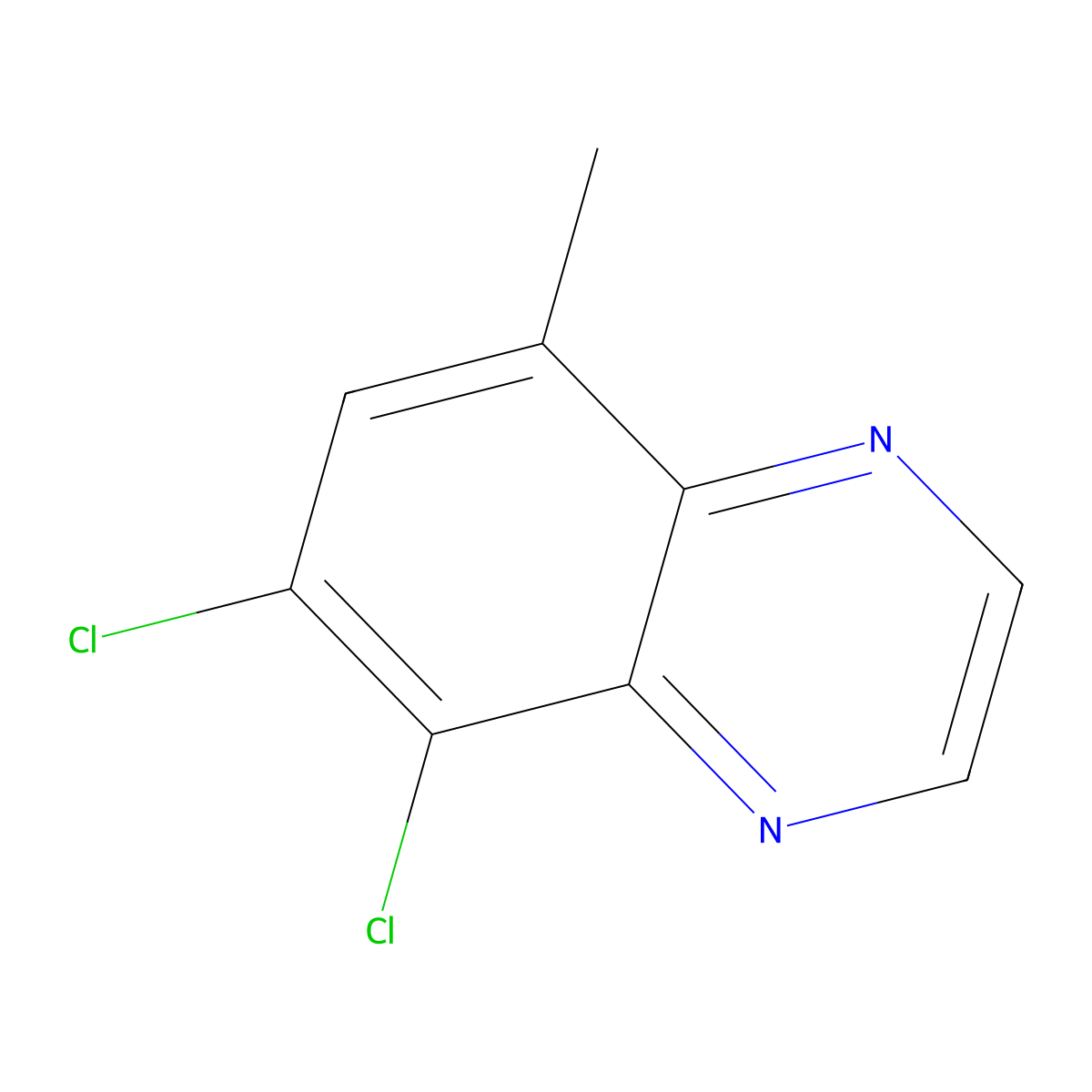 5,6-Dichloro-8-methylquinoxaline molecular structure, CAS 532935-00-5