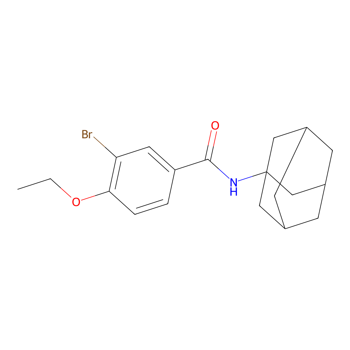 N-(1-adamantyl)-3-bromo-4-ethoxybenzamide molecular structure, CAS 532944-19-7