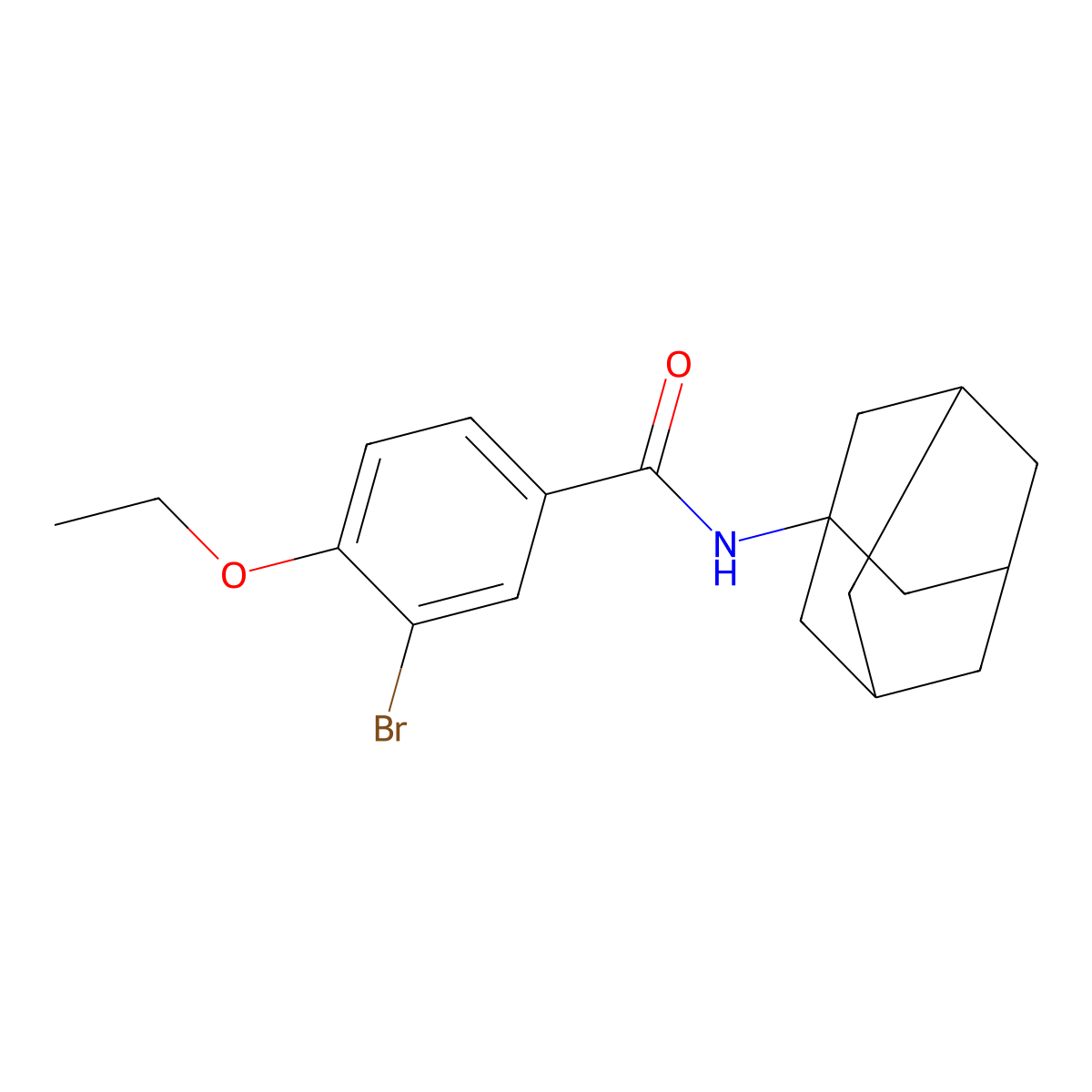 N-(1-adamantyl)-3-bromo-4-ethoxybenzamide molecular structure, CAS 532944-19-7