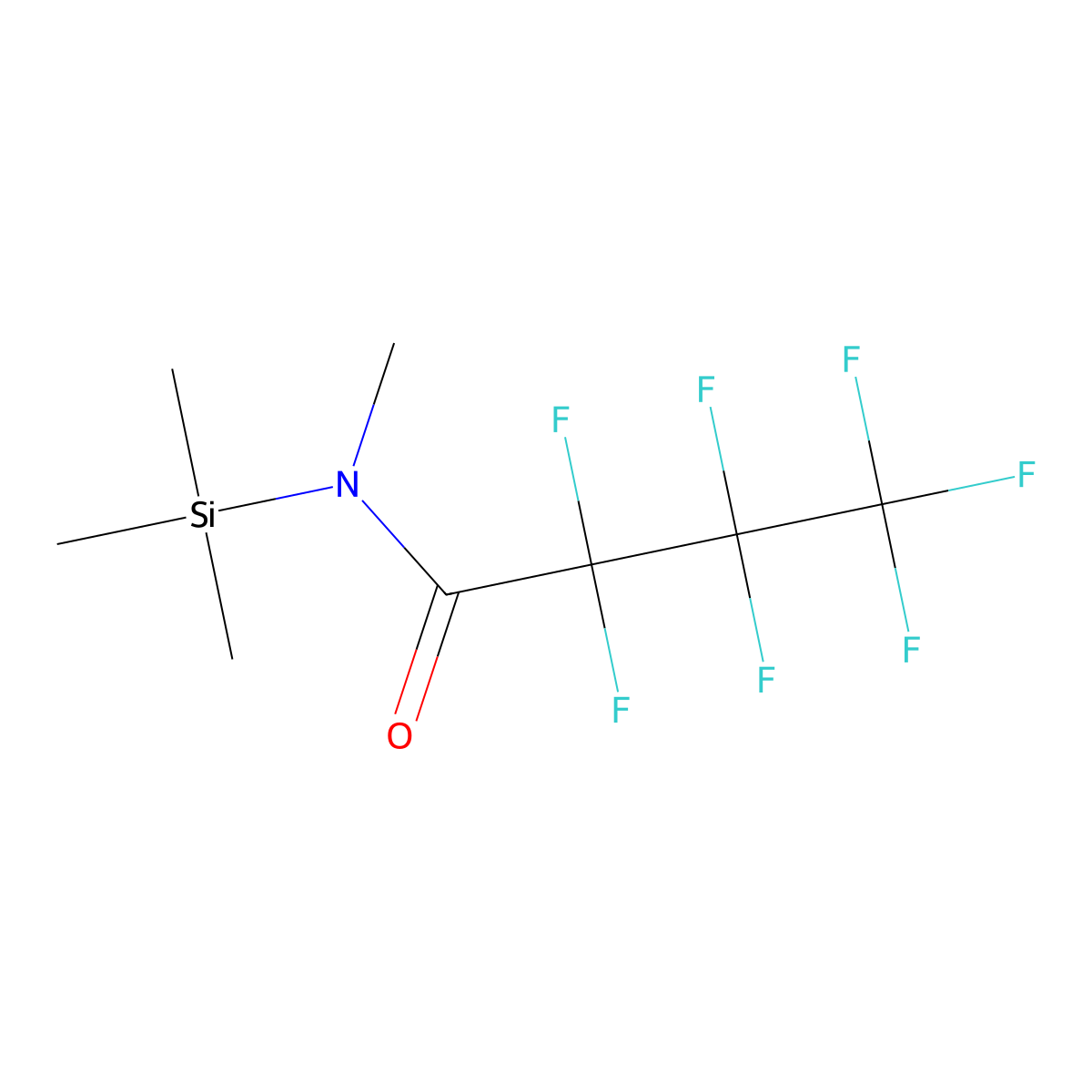N-Methyl-N-trimethylsilylheptafluorobutyramide molecular structure, CAS 53296-64-3