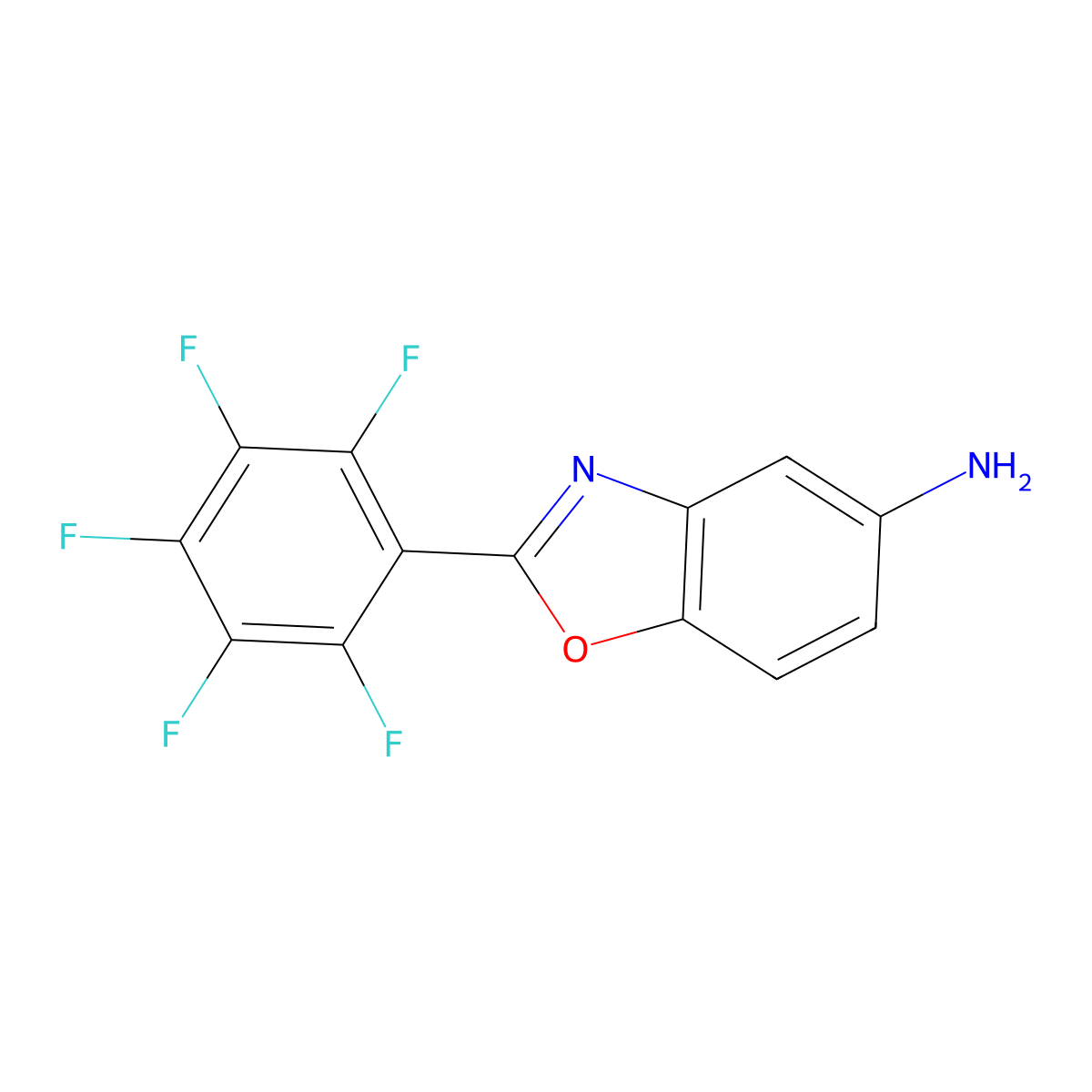 2-(Pentafluorophenyl)-1,3-benzoxazol-5-amine molecular structure, CAS 532964-47-9