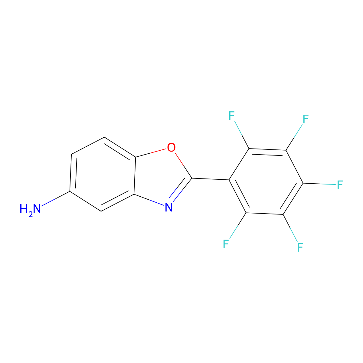 2-(Pentafluorophenyl)-1,3-benzoxazol-5-amine molecular structure, CAS 532964-47-9