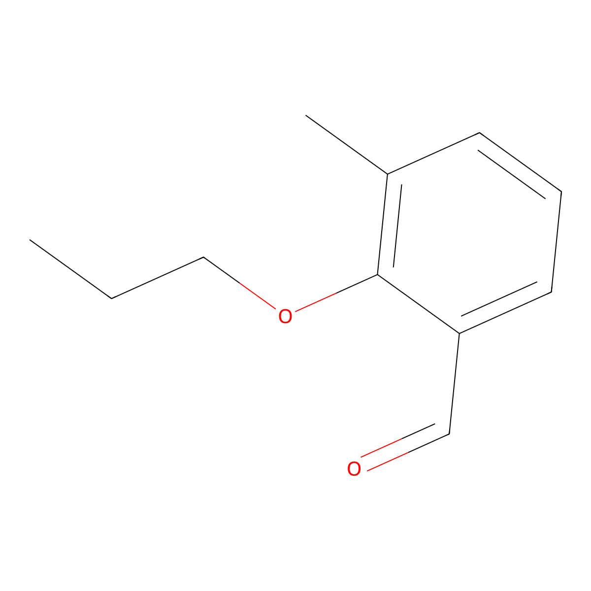 3-Methyl-2-propoxybenzaldehyde molecular structure, CAS 532965-65-4