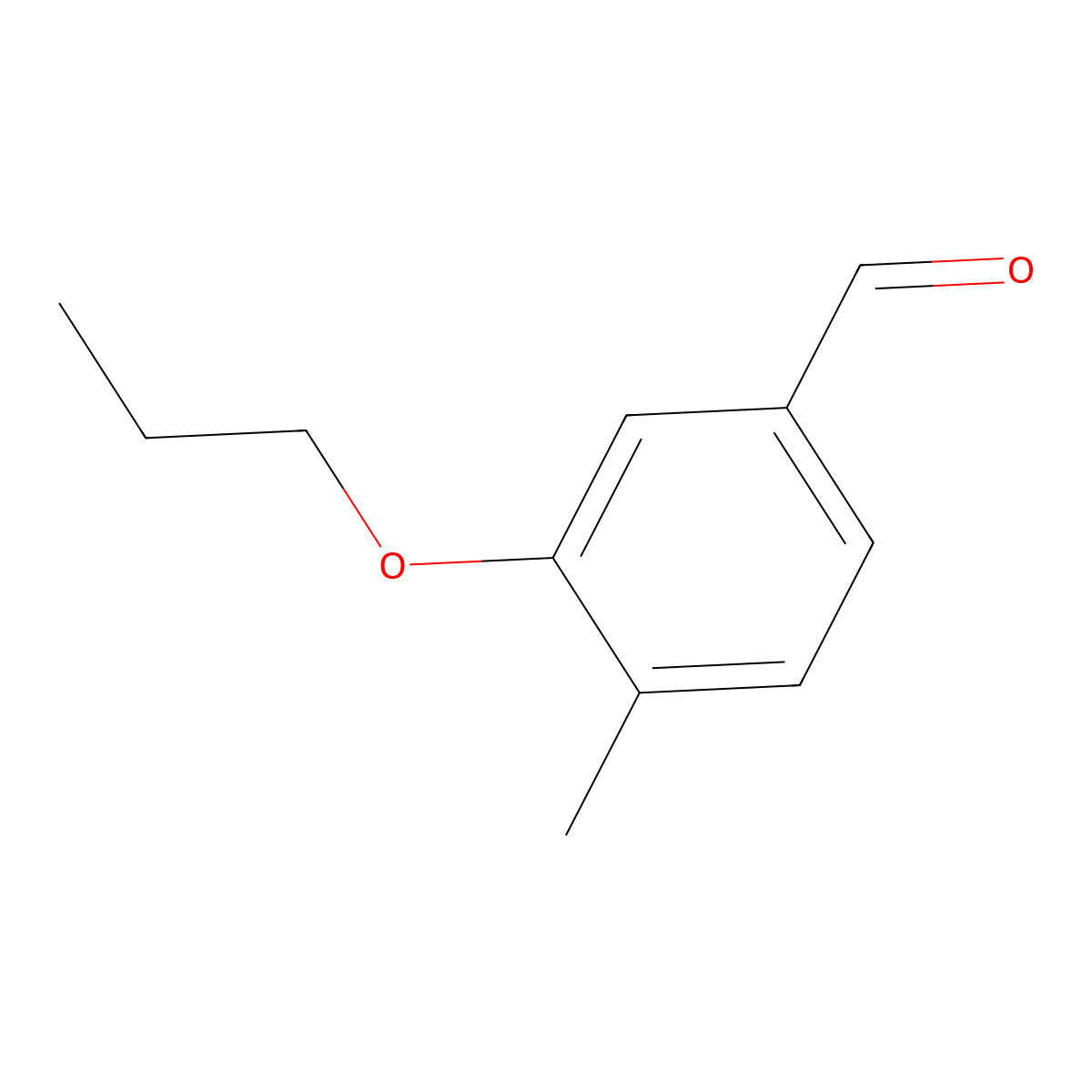 4-Methyl-3-propoxybenzaldehyde molecular structure, CAS 532965-69-8
