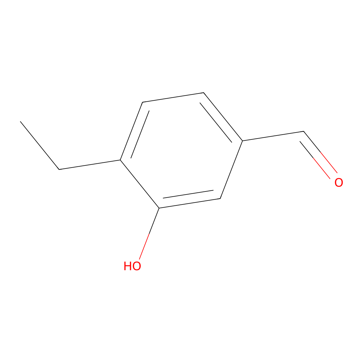 4-Ethyl-3-hydroxybenzaldehyde molecular structure, CAS 532966-51-1