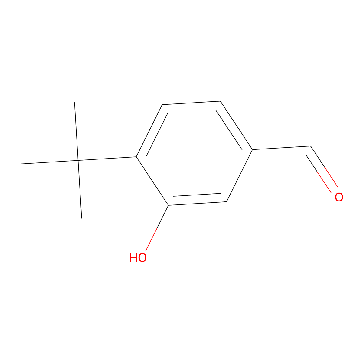 4-(Tert-butyl)-3-hydroxybenzaldehyde molecular structure, CAS 532966-59-9