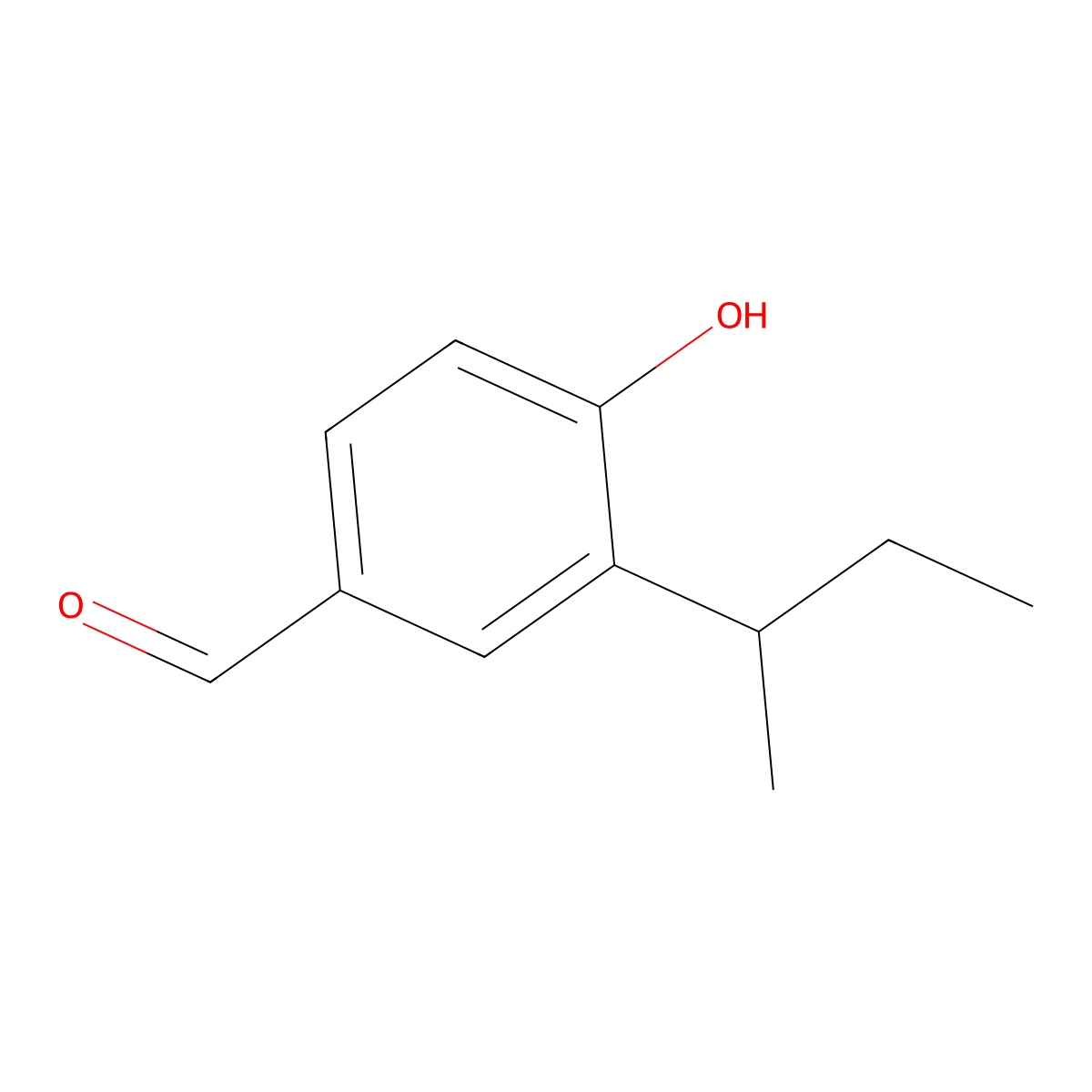 3-(Butan-2-YL)-4-hydroxybenzaldehyde molecular structure, CAS 532967-17-2