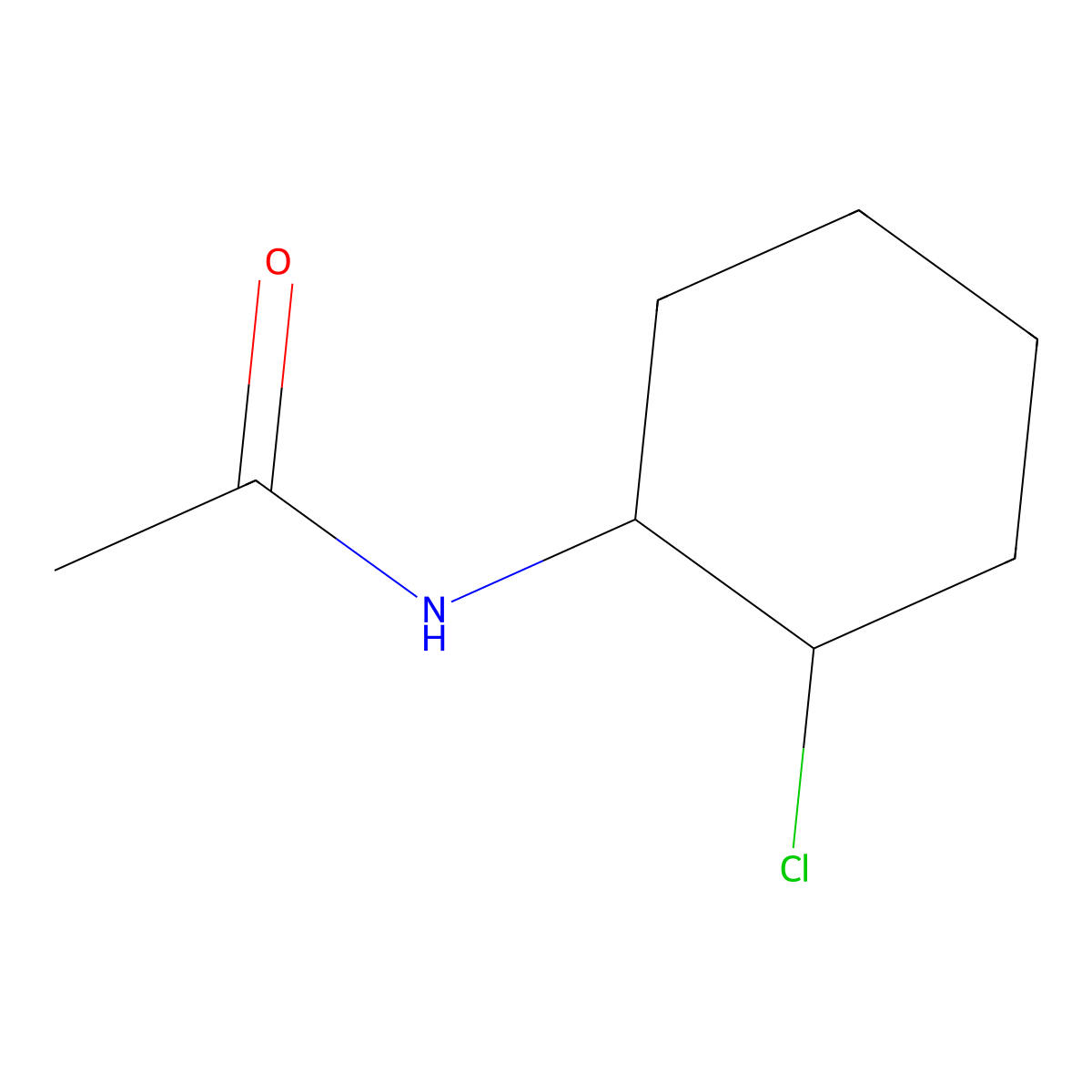 n-(2-Chlorocyclohexyl)acetamide molecular structure, CAS 53297-75-9