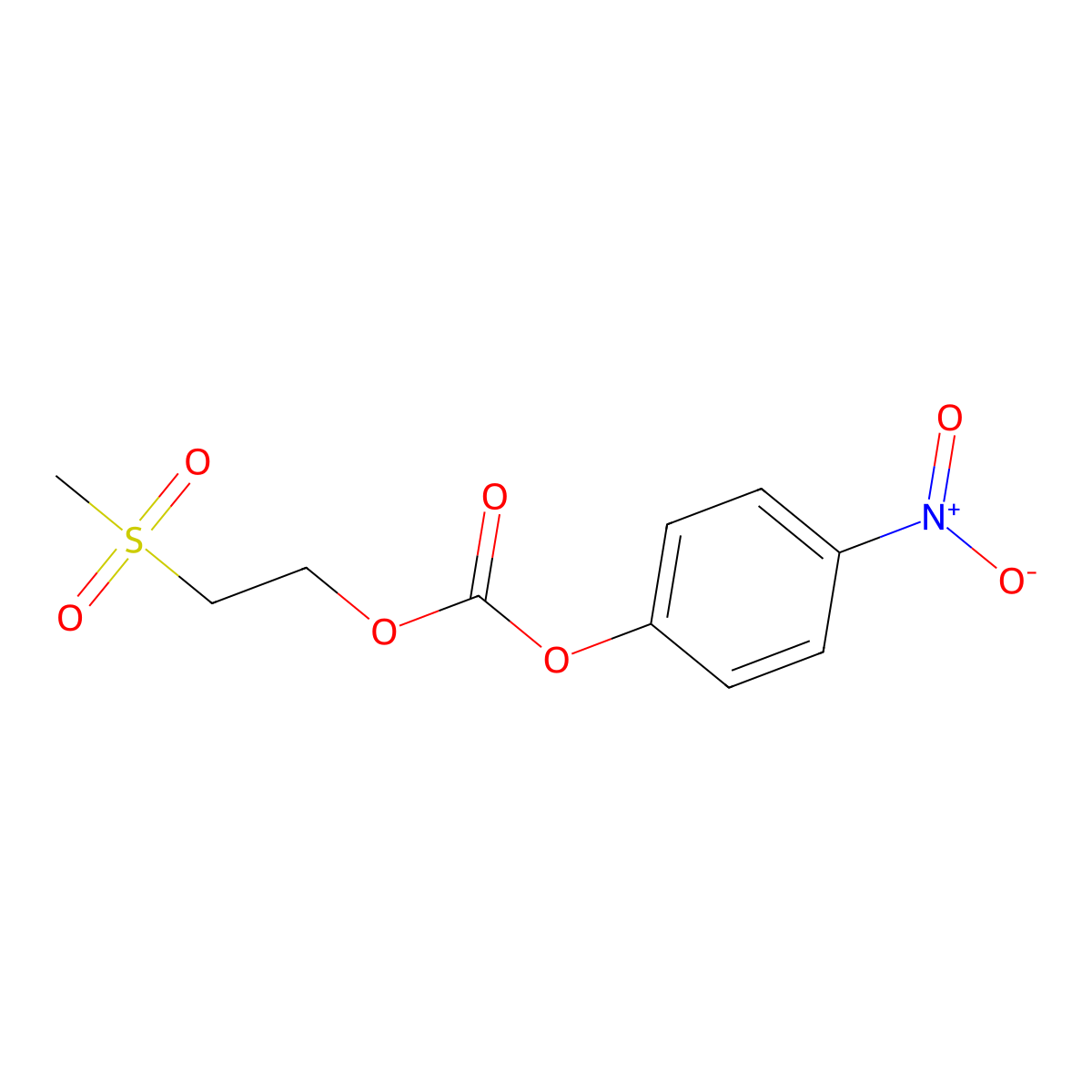 2-(Methylsulphonyl)ethyl 4-nitrophenyl carbonate molecular structure, CAS 53298-30-9