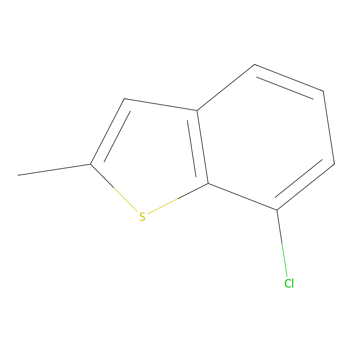 7-chloro-2-methylBenzo[b]thiophene molecular structure, CAS 53299-67-5