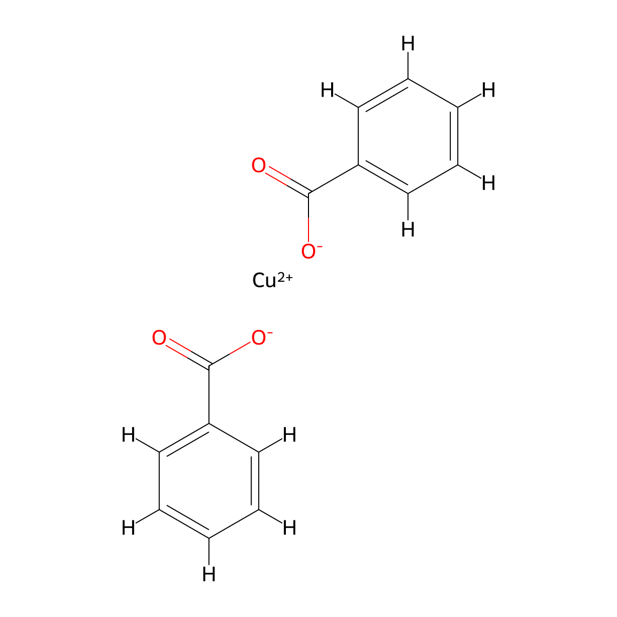 Cupric benzoate molecular structure, CAS 533-01-7