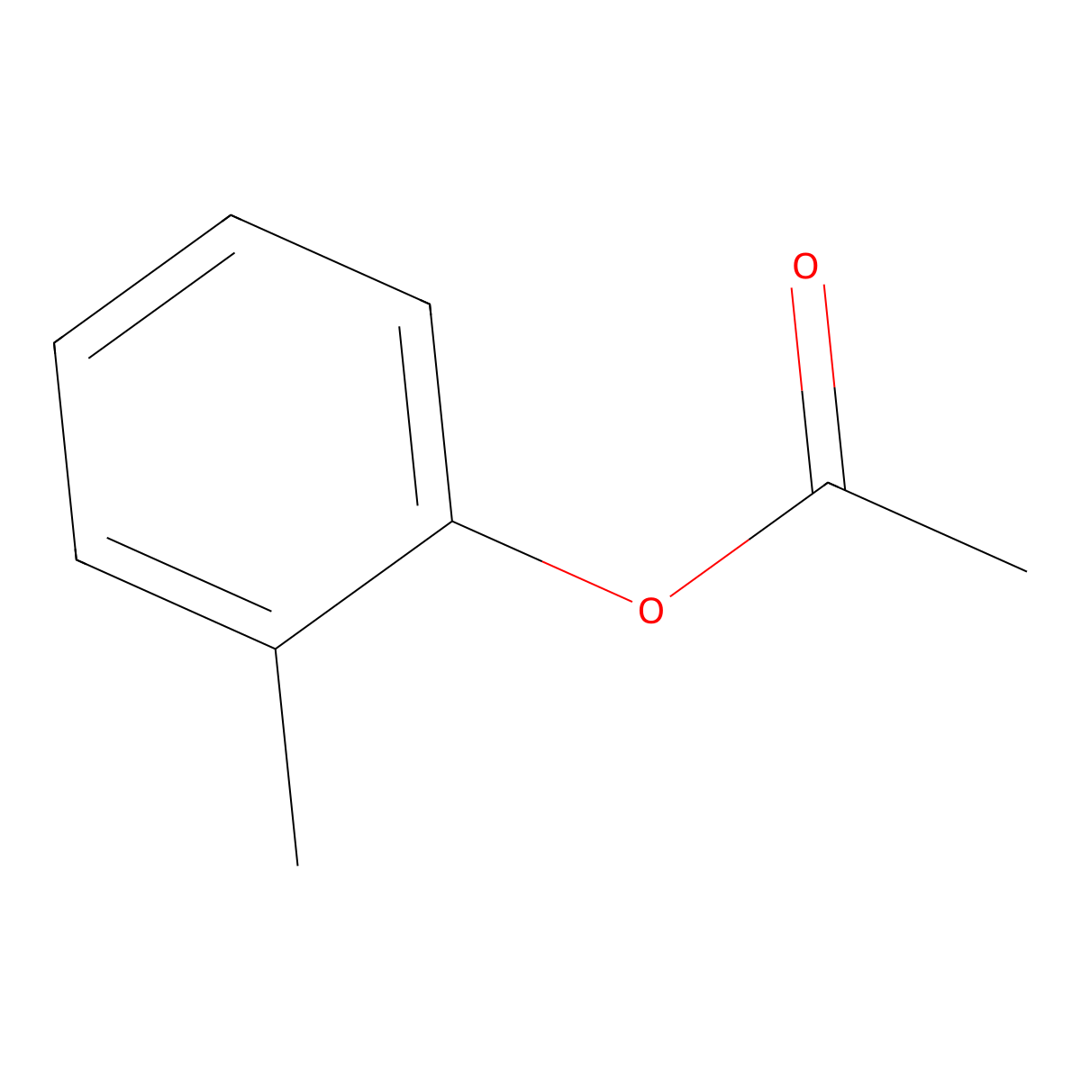 o-Cresyl acetate molecular structure, CAS 533-18-6