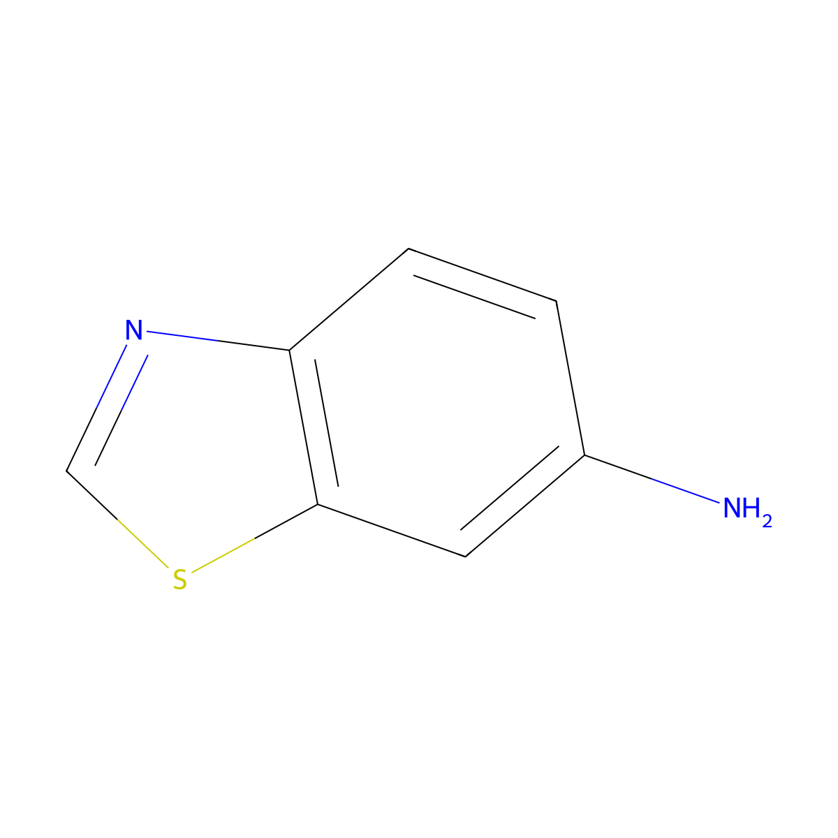 6-Aminobenzothiazole molecular structure, CAS 533-30-2