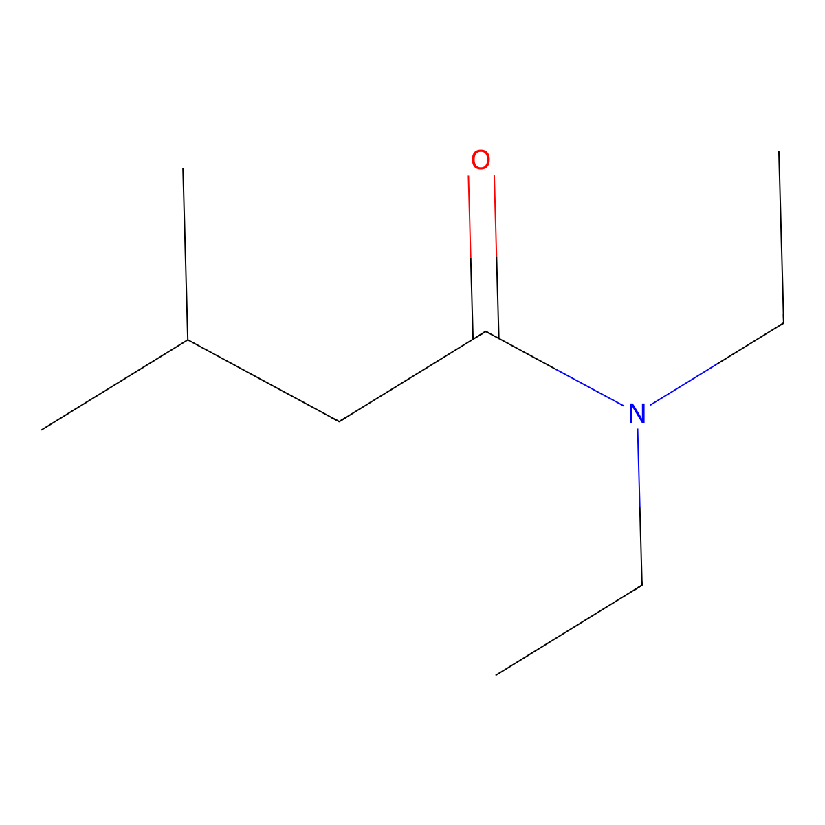 N,N-Diethyl-3-methylbutanamide molecular structure, CAS 533-32-4