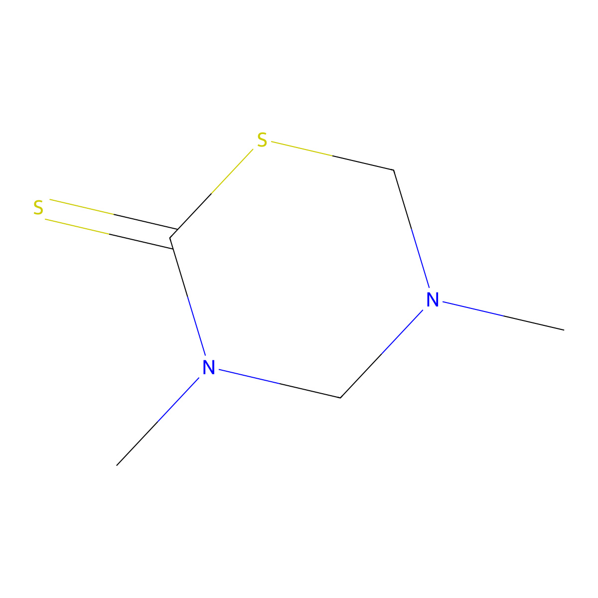Dazomet molecular structure, CAS 533-74-4