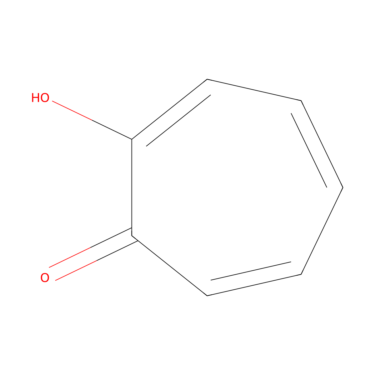 Tropolone molecular structure, CAS 533-75-5
