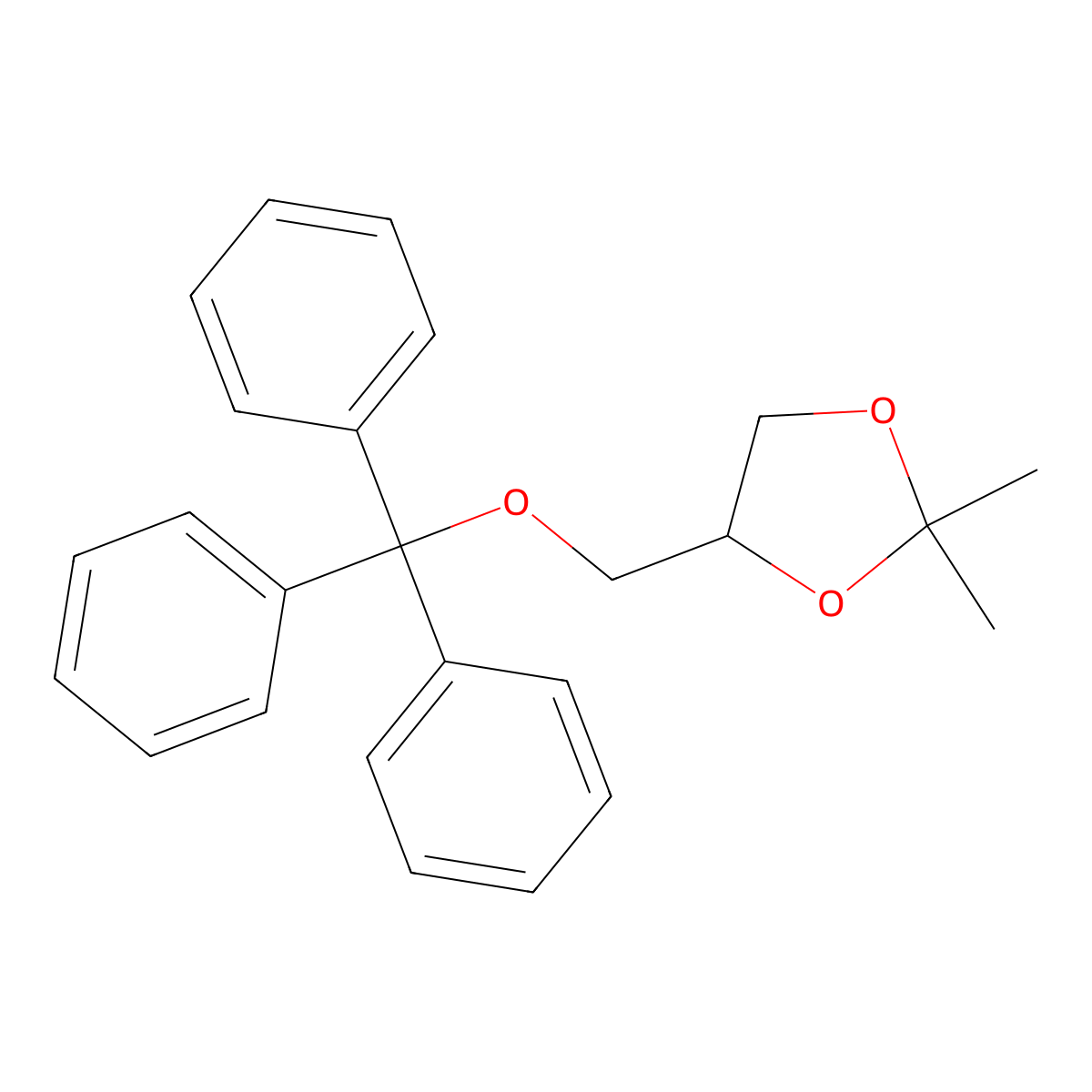 2,2-Dimethyl-4-(trityloxymethyl)-1,3-dioxolane molecular structure, CAS 5330-64-3