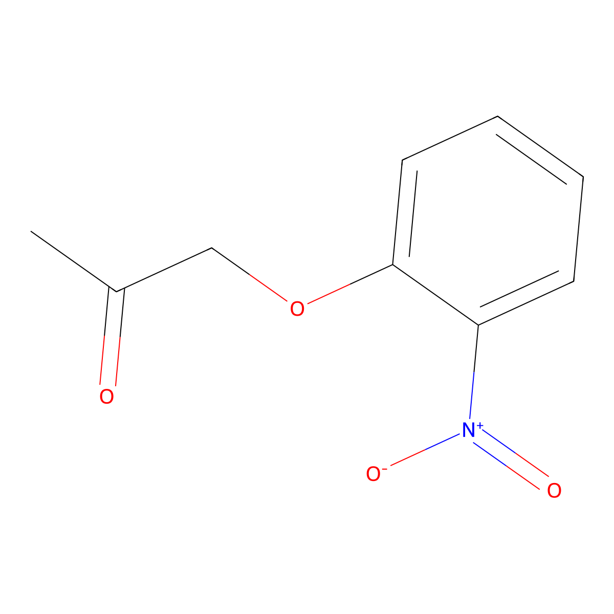 2-Propanone, 1-(2-nitrophenoxy)- molecular structure, CAS 5330-66-5