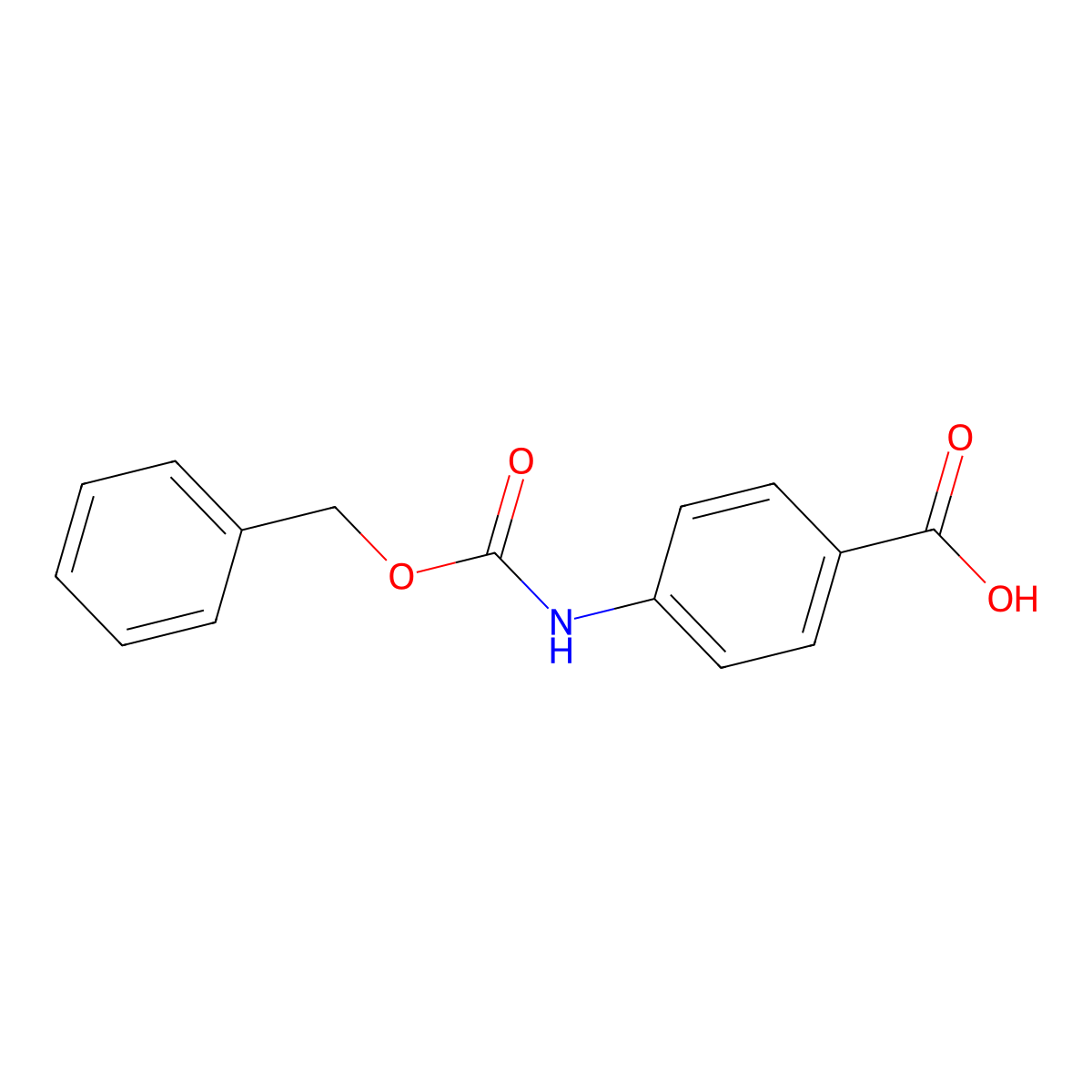 4-(((Benzyloxy)carbonyl)amino)benzoic acid molecular structure, CAS 5330-71-2