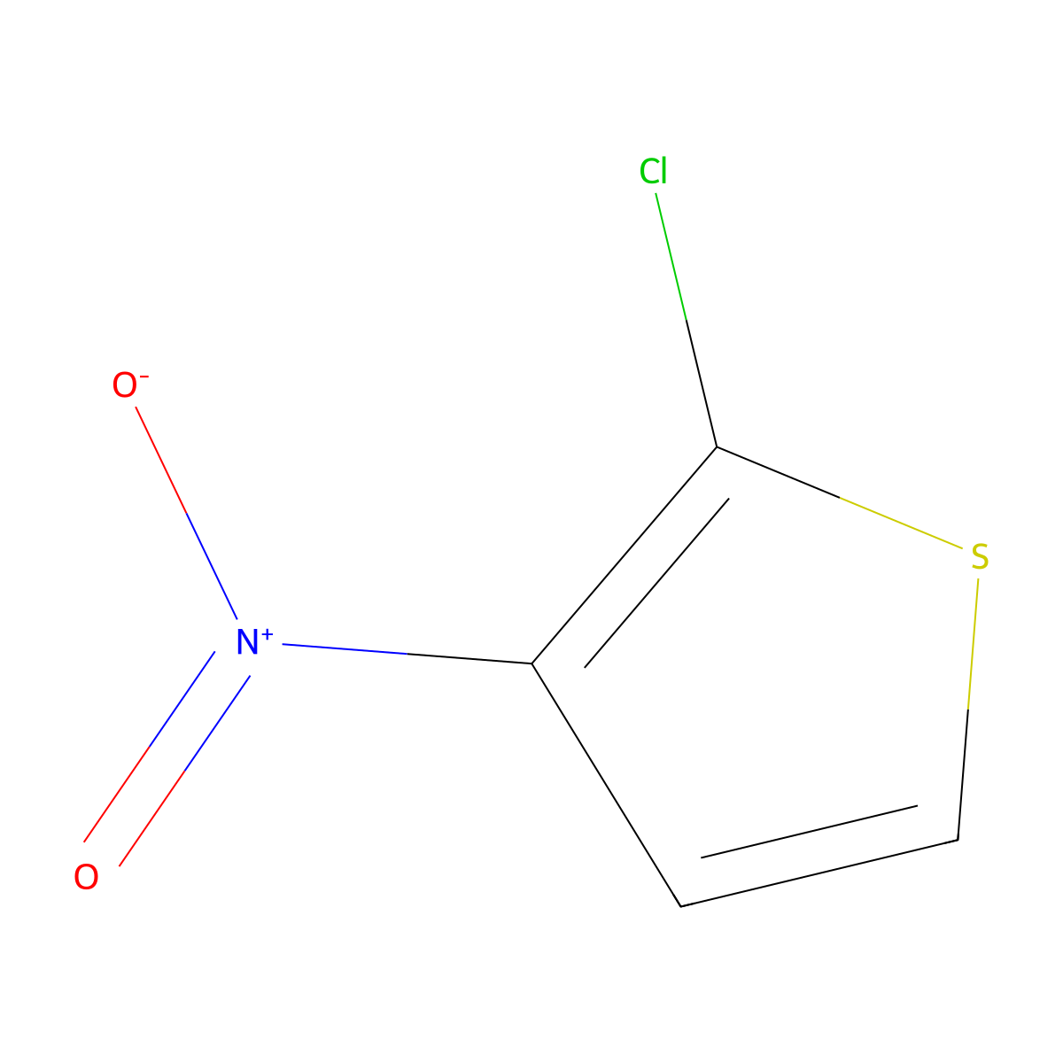 2-Chloro-3-nitrothiophene molecular structure, CAS 5330-98-3