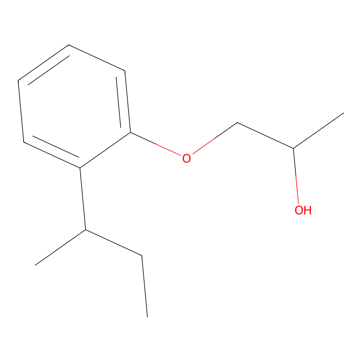1-(2-Butan-2-ylphenoxy)propan-2-ol molecular structure, CAS 5331-25-9